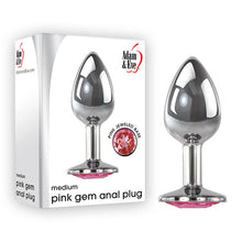 Load image into Gallery viewer, Adam &amp; Eve Pink Gem Anal Plug - Medium
