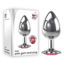 Load image into Gallery viewer, Adam &amp; Eve Pink Gem Anal Plug - Large
