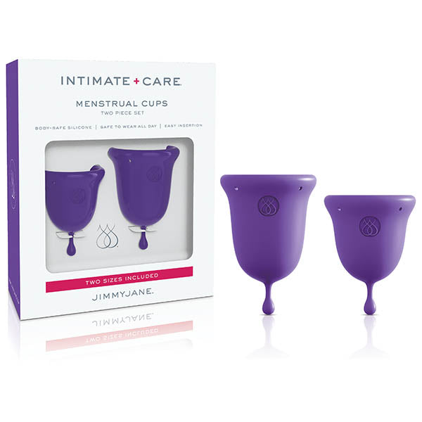 Jimmyjane Intimate Care Menstrual Set of 2 Cups Clear Body Safe